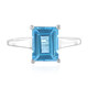 Swiss Blue Topaz Silver Ring