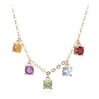 Garnet Silver Necklace