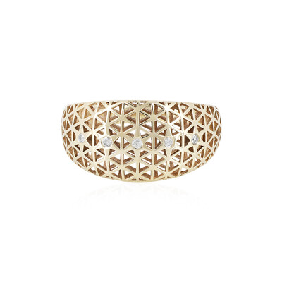 9K I1 (I) Diamond Gold Ring (Ornaments by de Melo)