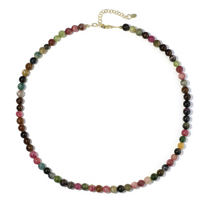 Fancy Tourmaline Silver Necklace