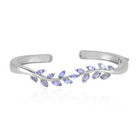 Tanzanite Silver Bangle