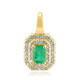 Zambian Emerald Silver Pendant