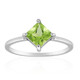 Burmese Peridot Silver Ring
