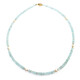 Brazilian Aquamarine Silver Necklace