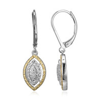 I3 (I) Diamond Brass Earrings (Juwelo Style)