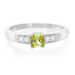 Fancy Tourmaline Silver Ring