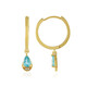 Blue Apatite Silver Earrings