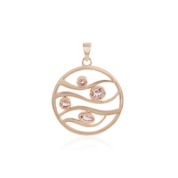Pink Tourmaline Silver Pendant