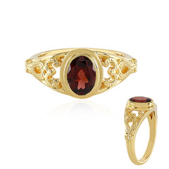 Mozambique Garnet Silver Ring