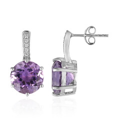 Amethyst Silver Earrings