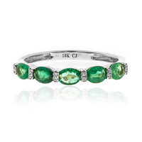 18K AAA Zambian Emerald Gold Ring (CIRARI)