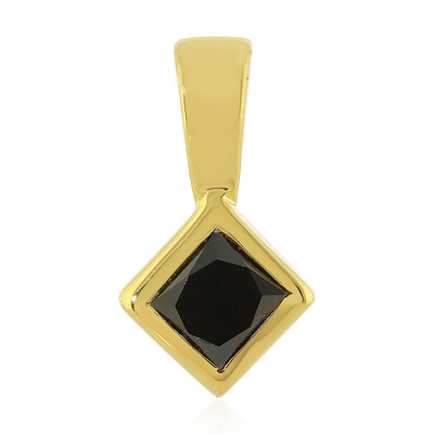 Black Diamond Silver Pendant