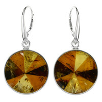 Baltic Amber Silver Earrings