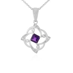 Zambian Amethyst Silver Necklace