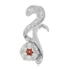 Padparadscha Sapphire Silver Pendant