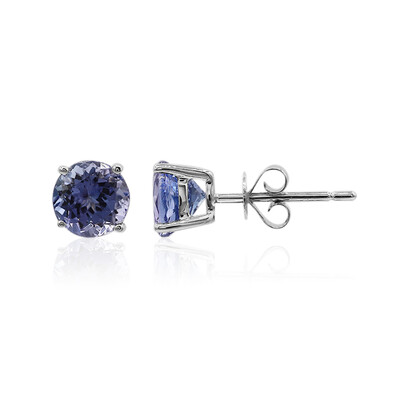 10K AAA Tanzanite Gold Earrings