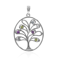 Sky Blue Topaz Silver Pendant