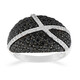 Black Spinel Silver Ring