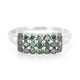 Fancy Diamond Silver Ring