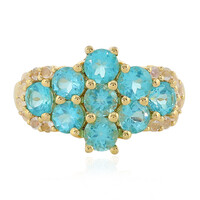Blue Apatite Silver Ring