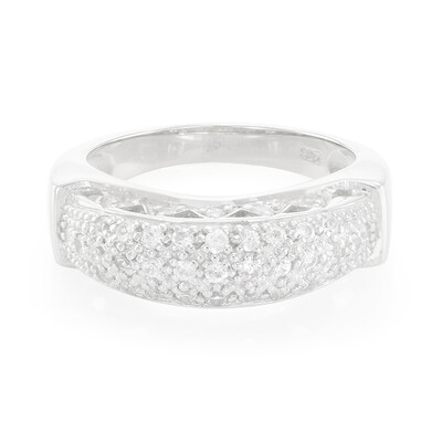 White Sapphire Silver Ring