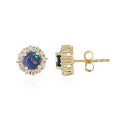 Mezezo Opal Silver Earrings (Adela Silber)