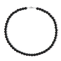 Black Onyx Silver Necklace