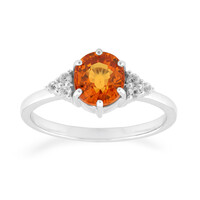 9K Ban Ka Cha Orange Sapphire Gold Ring
