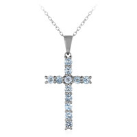 Sky Blue Topaz Silver Necklace