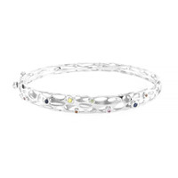 9K Blue Sapphire Gold Bangle (Ornaments by de Melo)
