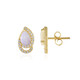 Australian Opal Silver Earrings