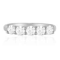 White Topaz Silver Ring