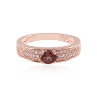 Pink Zircon Silver Ring