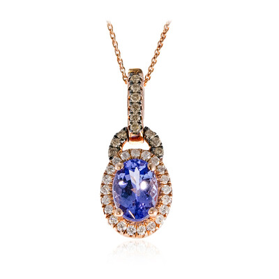 10K AAA Tanzanite Gold Necklace