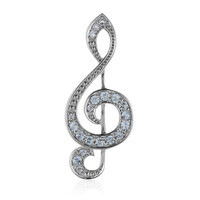 Sky Blue Topaz Silver Pendant