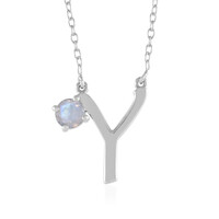 Rainbow Moonstone Silver Necklace