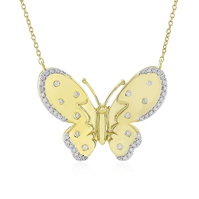 9K Flawless (F) Diamond Gold Necklace (LUCENT DIAMONDS)