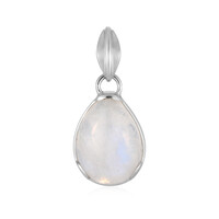 Bihar rainbow moonstone Silver Pendant