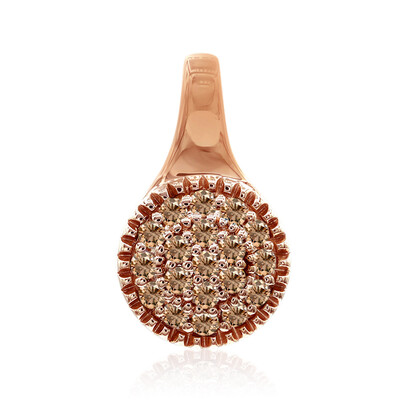 9K SI1 Argyle Rose De France Diamond Gold Pendant (Annette)