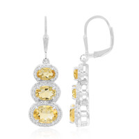 Citrine Silver Earrings