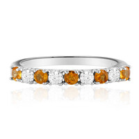 Spessartite Silver Ring