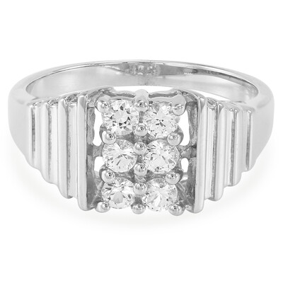 White Sapphire Silver Ring