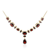 Garnet Silver Necklace