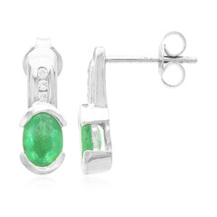 Bahia Emerald Silver Earrings