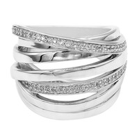 White Topaz Silver Ring