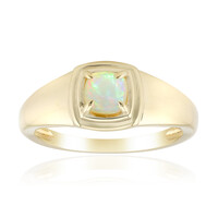 9K Brazilian White Opal Gold Ring