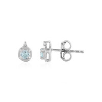 Sky Blue Topaz Silver Earrings