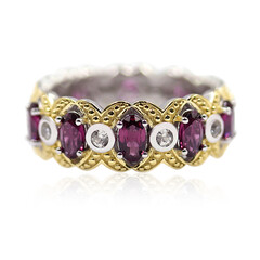 Rhodolite Silver Ring (Dallas Prince Designs)
