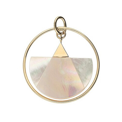 9K Mother of Pearl Gold Pendant