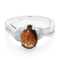 Red Tiger´s Eye Silver Ring